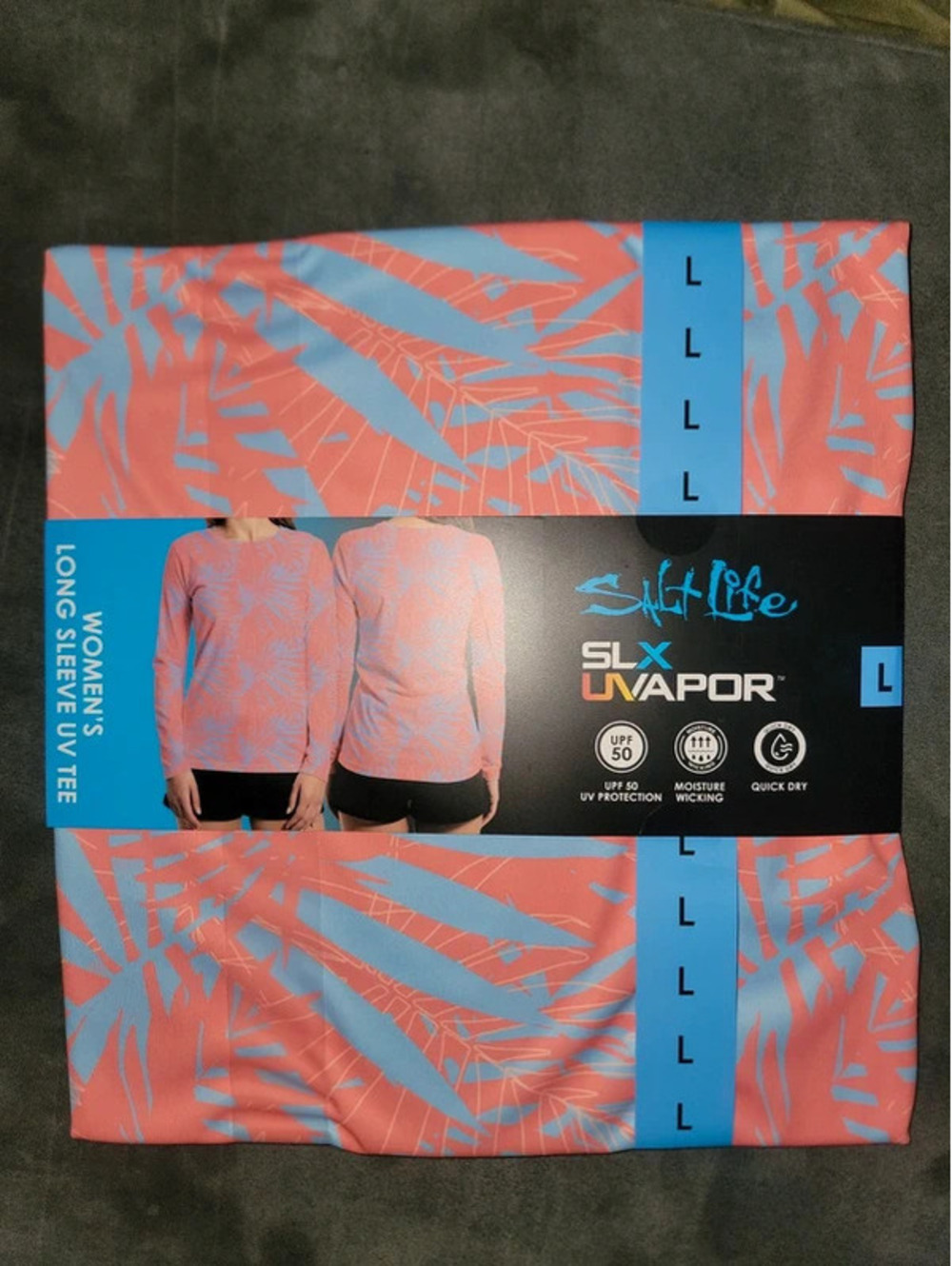 Saltlife womens long sleeve UV tee size L